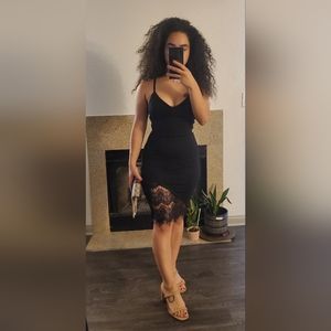 Black Lacy Fashion Nova dress